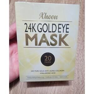 Xhoon 24K Gold Under Eye Patches - 20 Pairs Amino Acid & Collagen ~ 12/23/25 EXP